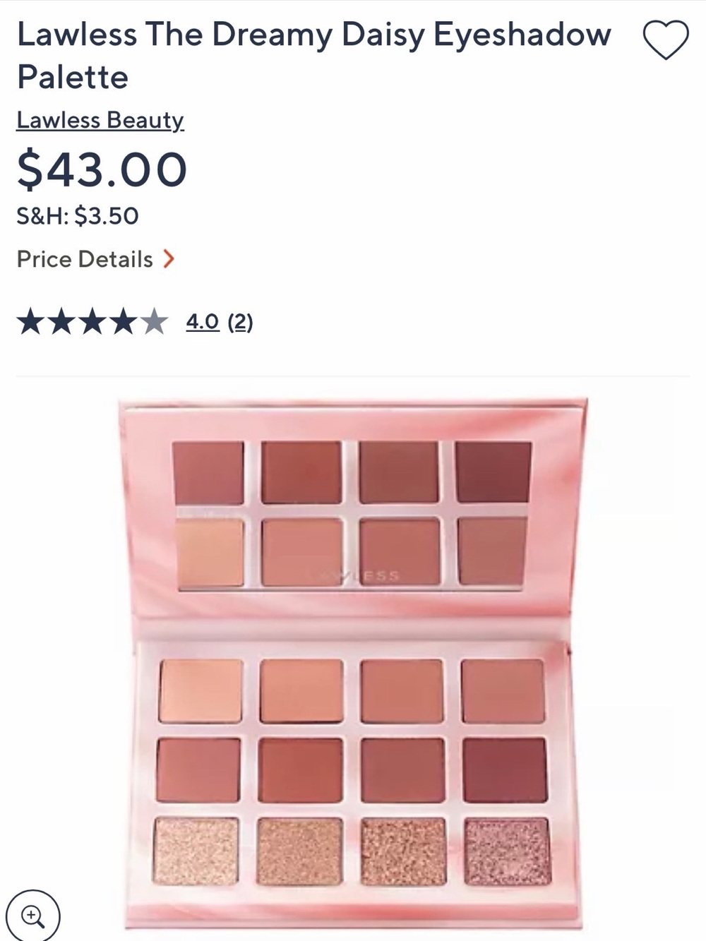 LAWLESS Pink Neutral Eyeshadow Palette — Mauve & Rose Shades